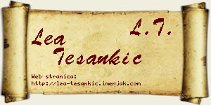 Lea Tešankić vizit kartica